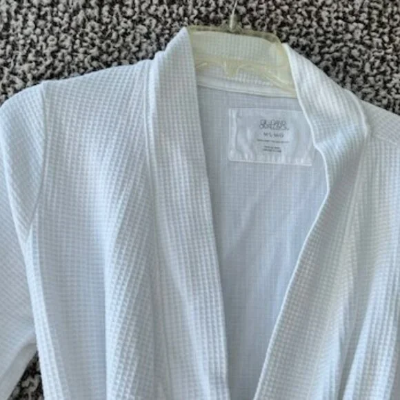 GILLIGAN & OMALLEY White Cotton Bath Robe - Picture 4 of 7